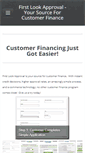 Mobile Screenshot of firstlookapproval.com